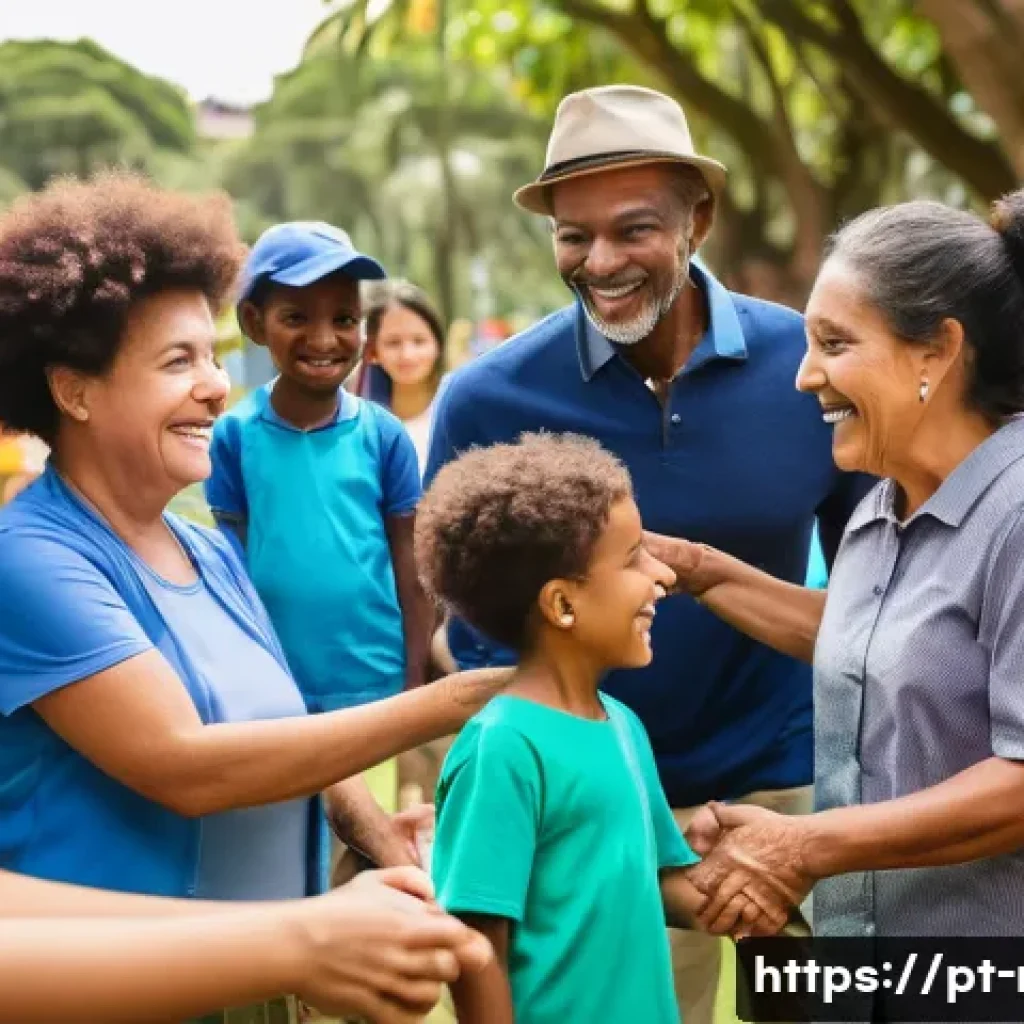 레크리에이션 자격증 보유자 인터뷰 - A vibrant scene at a community recreational event in Brazil, showing a certified recreation professi...